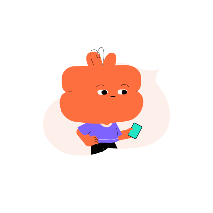 Character With Phone