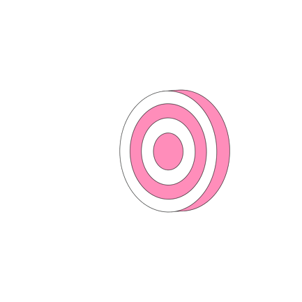 Arrow Hitting Target Bullseye Illustration