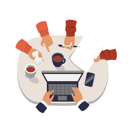 Team Brainstorming at Workplace