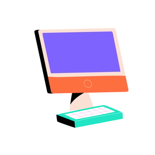 Stylized Computer Monitor