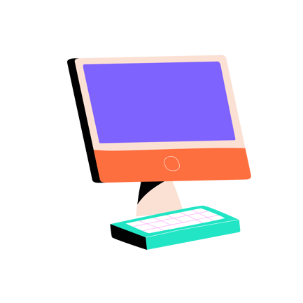 Stylized Computer Monitor