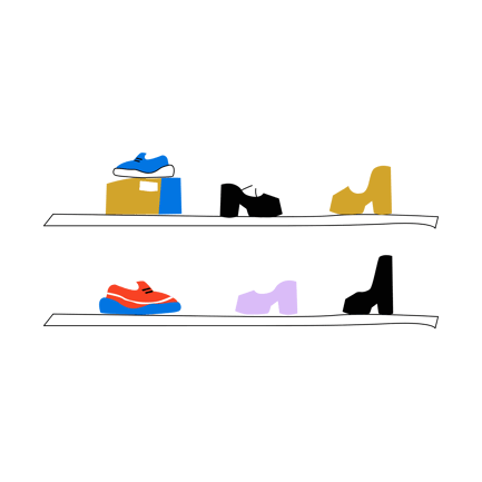 Présentoir de chaussures