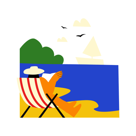 Vacation in Beach