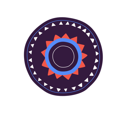 Mandala Pattern Plate