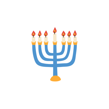 Hanukkah Menorah Candles