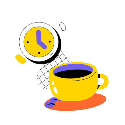 Time for Coffee Break Animated Icon