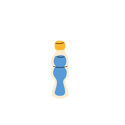 Healthy Hydration Water Bottle Animation