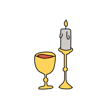 Candle and Wine Cup