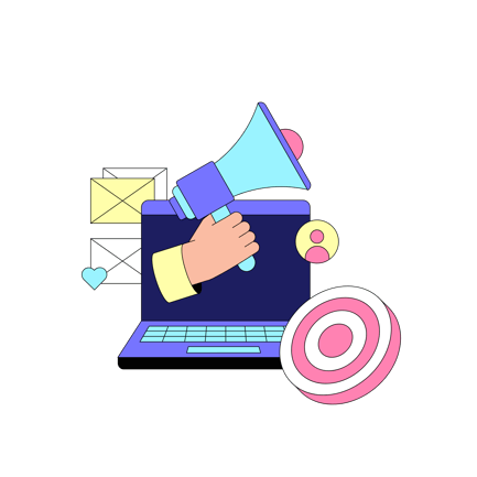 Influencer Marketing Concept Illustration