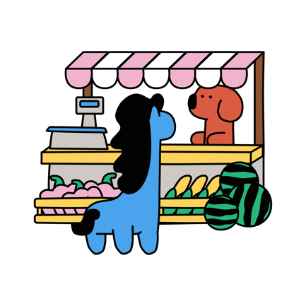 Marché d'épicerie