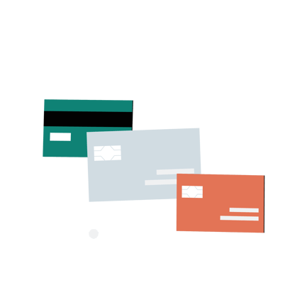 Flat Illustration of Banking Cards