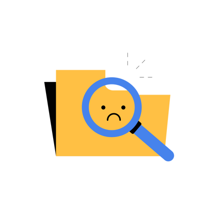 No coincide con la ilustración con la lupa