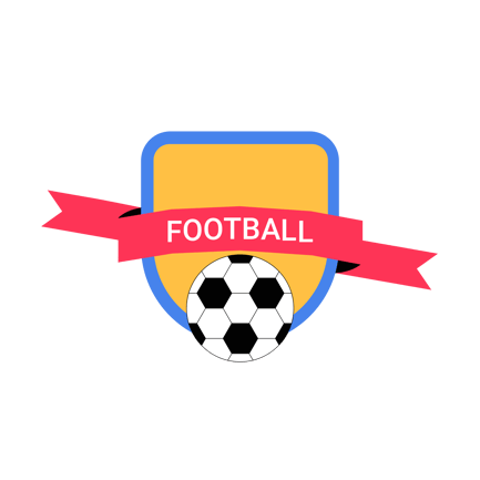Animated Football Sports Emblem