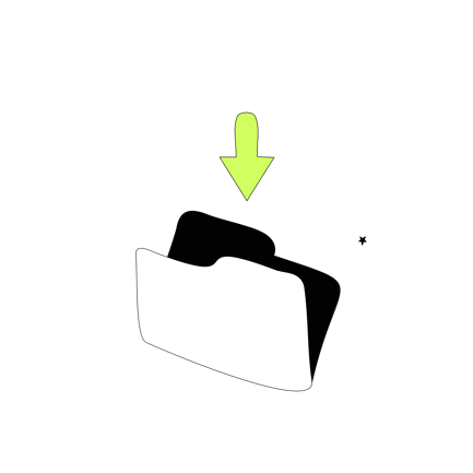 Download Folder with Arrow Icon Animation