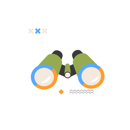 Binoculars Illustration