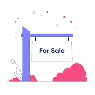 Sale Announcement Illustration, Duotone Corporate Style