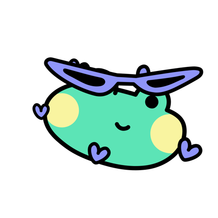 Frog With Sunglasses