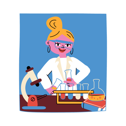 Scientist at Work: Lab Experiment and Discovery