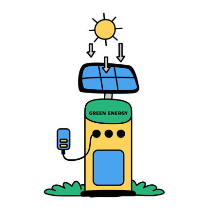 Green Energy Charging Station