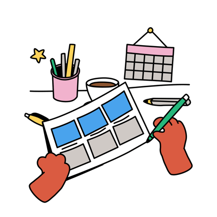 Storyboard-Planung