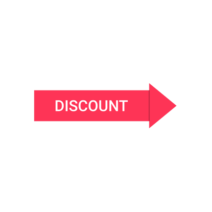 Animated Discount Arrow Sign