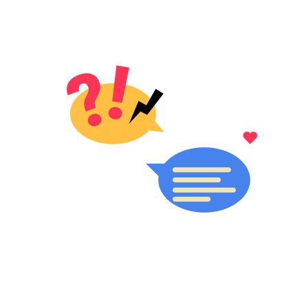 Flat Illustration of Customer Concern and Communication