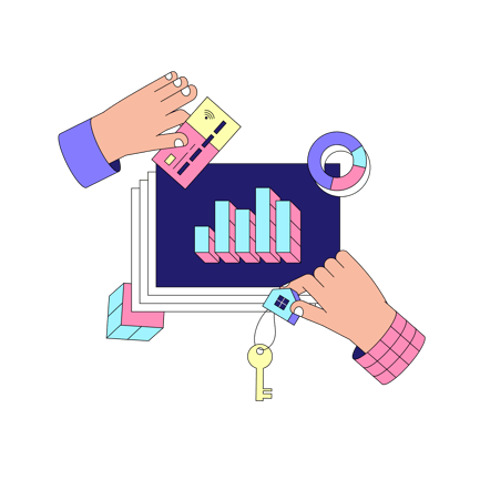 Real Estate Market Analysis Illustration