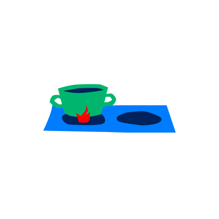 Cooking Pot on Stove