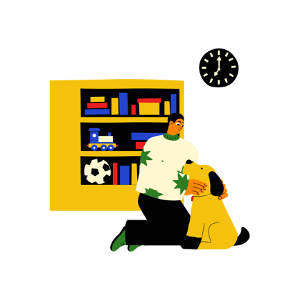 Kid and Pet Playtime