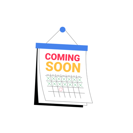 Coming Soon Flat Illustration
