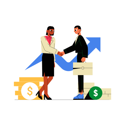 Business Deal Flat Illustration