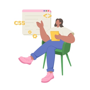 Woman Taking Online Programming Course