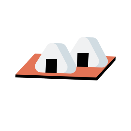 Animated Rice Ball Platter