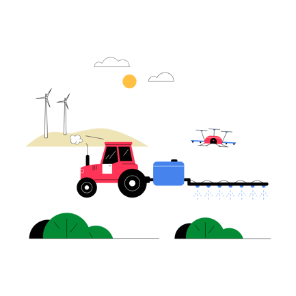 Watering Tractor