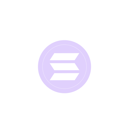 Solana Coin Duotone Illustration