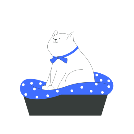 Cat In Bed