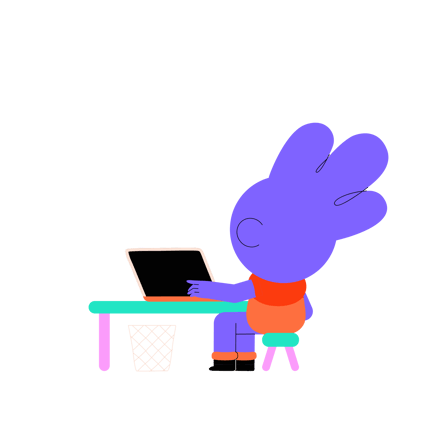 Cartoon Character Working 1