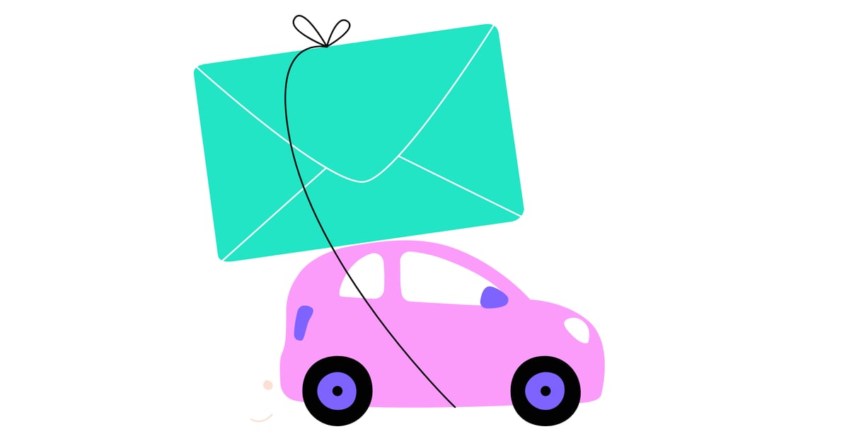 Inbox Delivery Car Loop Animation, Illustrations ft. mail & inbox - Envato