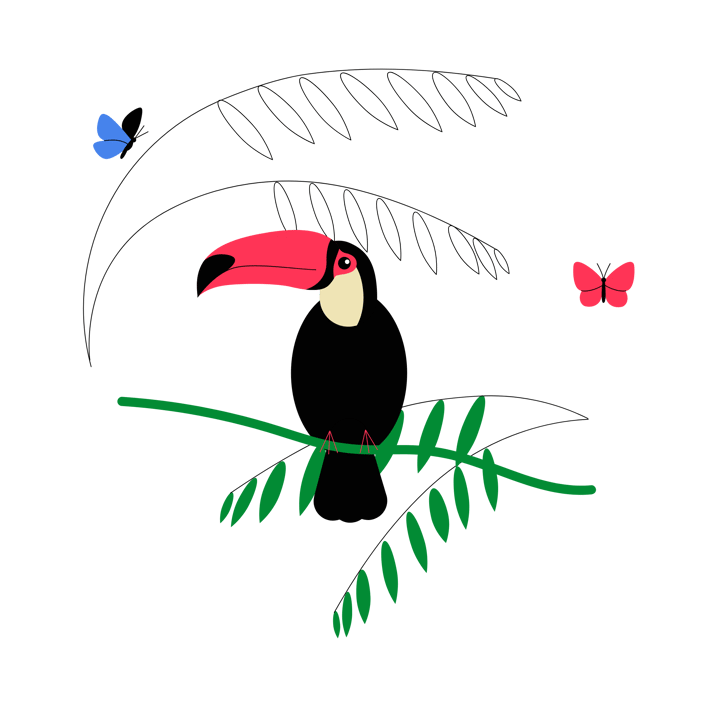 Animated Palm Trees Vector & Layered Graphics - Envato