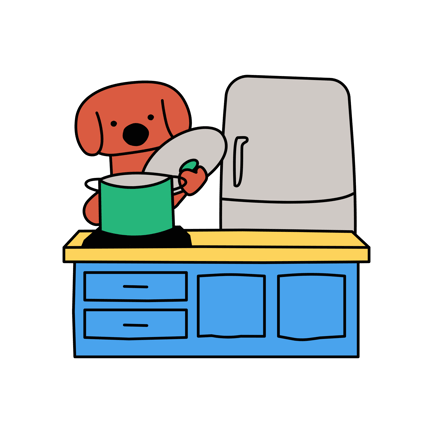 Cooking in Kitchen