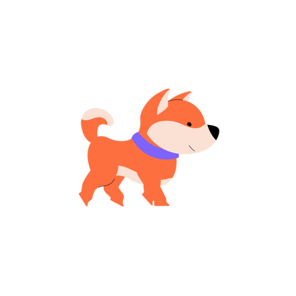 Cartoon Shiba Inu