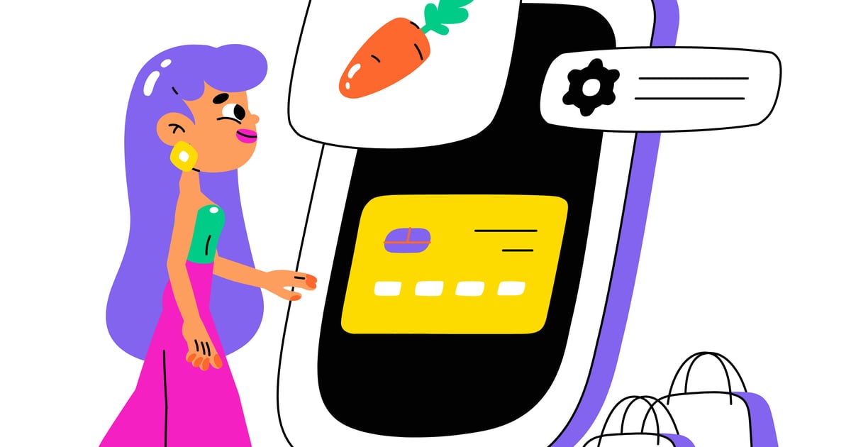 Virtual Market Online Shopping Animation, Illustrations ft. Online ...
