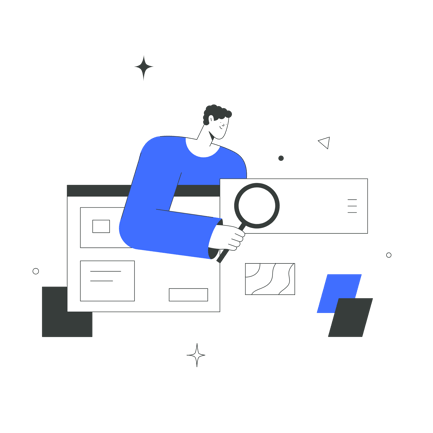 Ilustración de optimización de motores de búsqueda