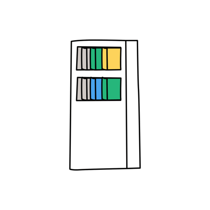 Bücherregal
