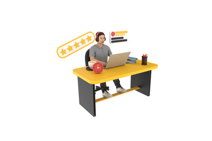 Preview: Male Employing Customer Service 3D Icon