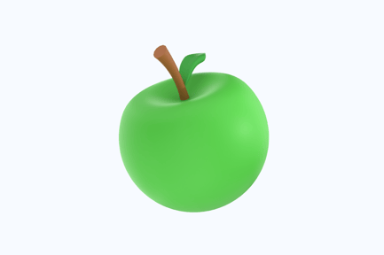Preview: Green Apple 3D Icon