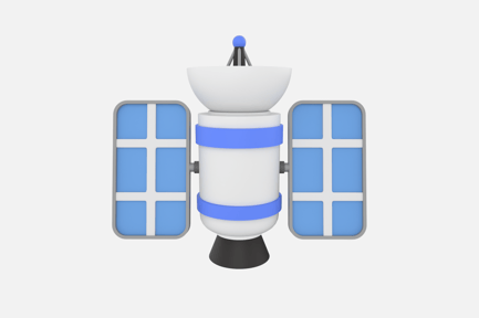 Preview: Solar Panel Satellite 3D Icon