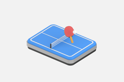 Preview: Table Tennis 3D Illustrations