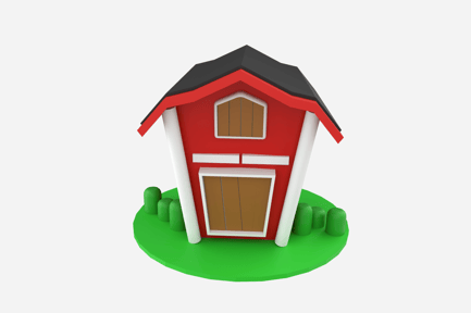 Preview: Barn 3D Illustration