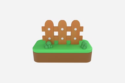 Preview: Wooden Fence 3D icon